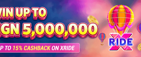 NGN 5 Million Xride Jackpot promotion